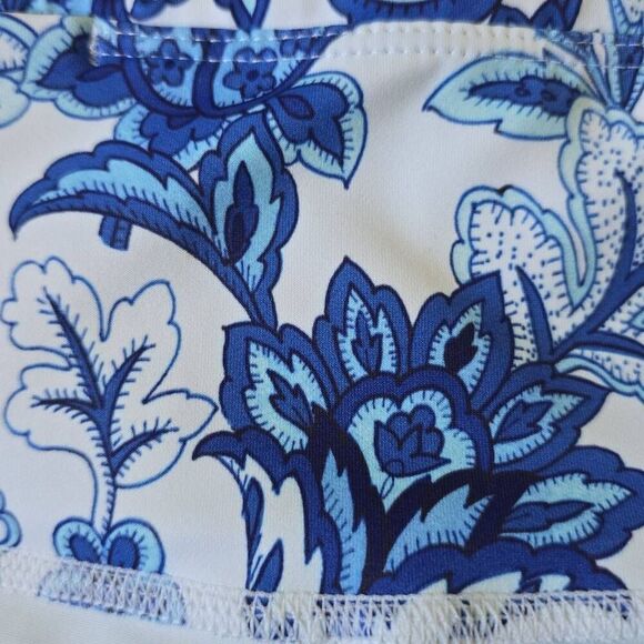 Kira Grace Blue & White Floral Botanical Print Leggings, NWOT, Sz. M - Picture 8 of 9